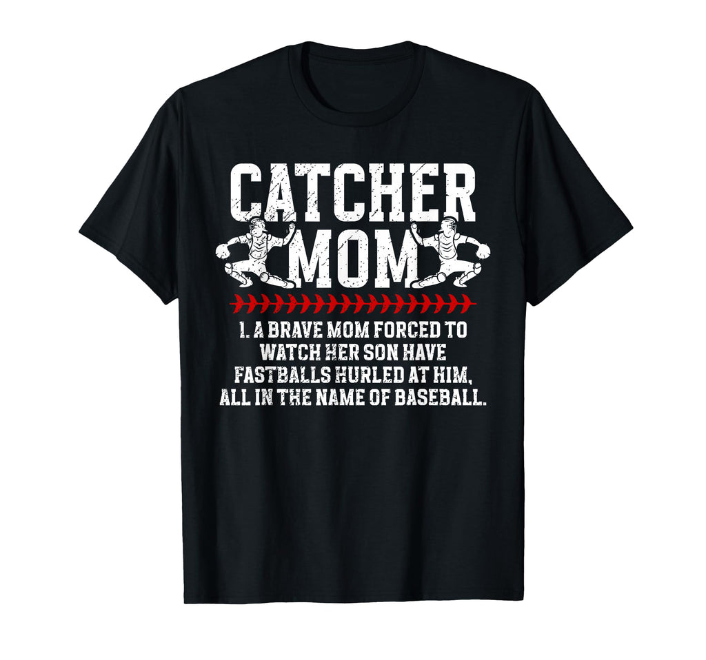 Baseball Catcher Mom Baseball T-Shirt - Aesthetic Graphic Men Women - T-Shirt, Sweatshirt, Hoodie