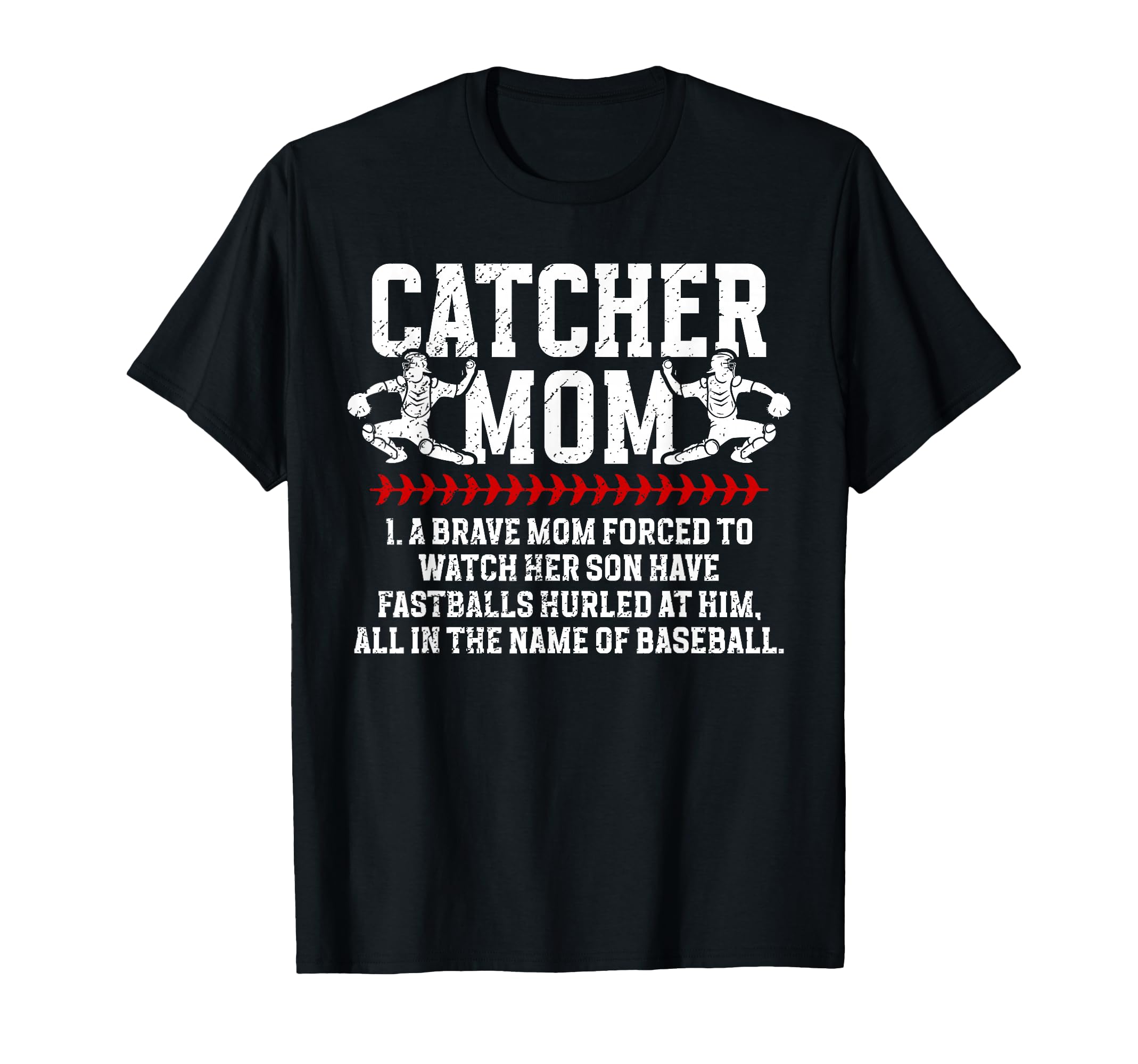 Baseball Catcher Mom Baseball T-Shirt - Aesthetic Graphic Men Women - T-Shirt, Sweatshirt, Hoodie