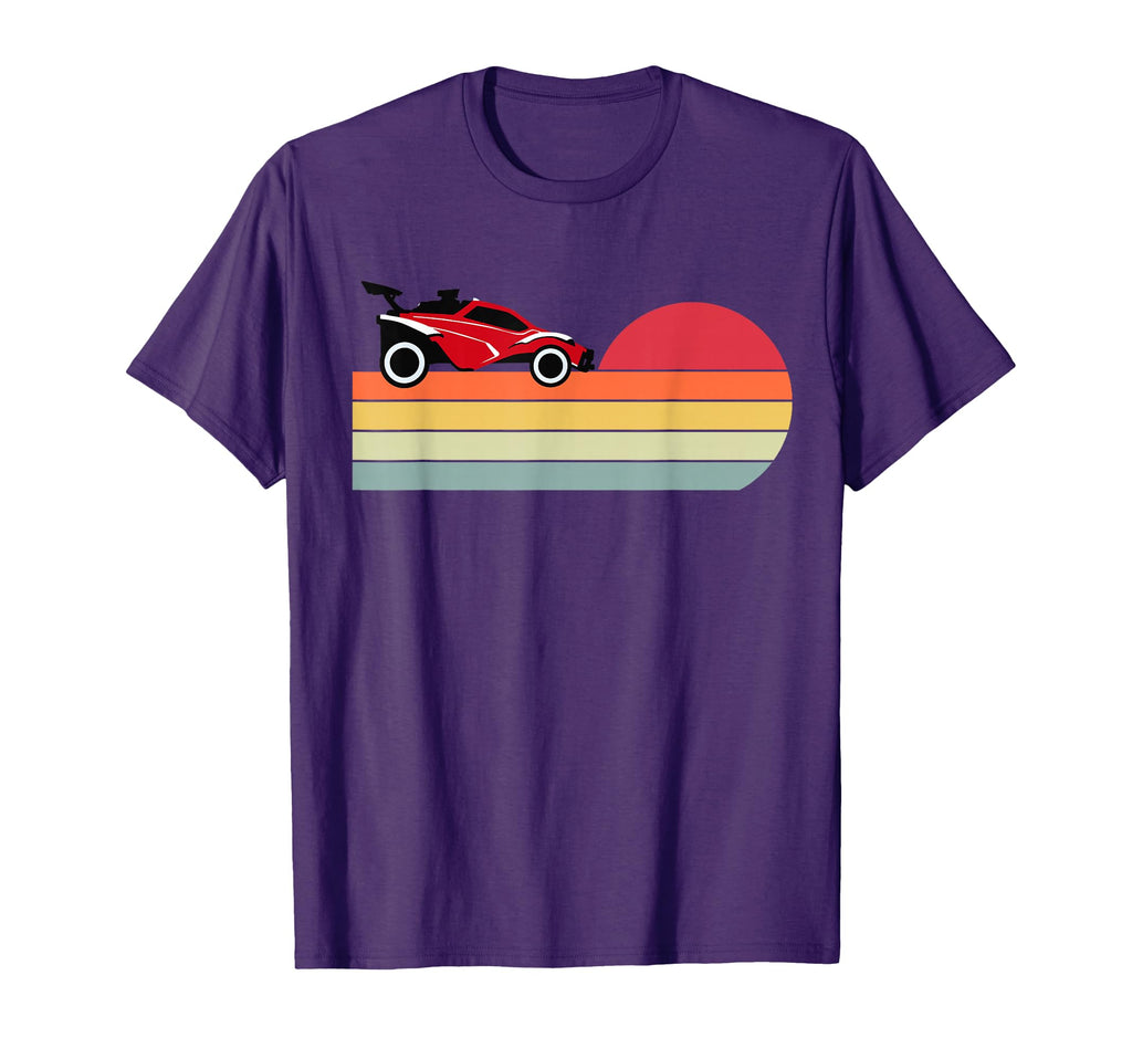 Octane Rocket Soccer Sunset Distressed T-Shirt - Custom Art Print Unisex - T-Shirt, Sweatshirt, Hoodie