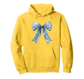 Blue Bow Coquette Y2K Clean Aesthetic Hoodie - Trendy Graphic for Adults - T-Shirt, Sweatshirt, Hoodie