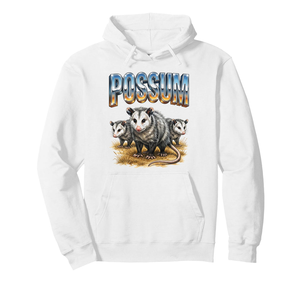 Possum 70S 90S Possum Animal Lover Opossum Hoodie - Custom Art Print Unisex - T-Shirt, Sweatshirt, Hoodie