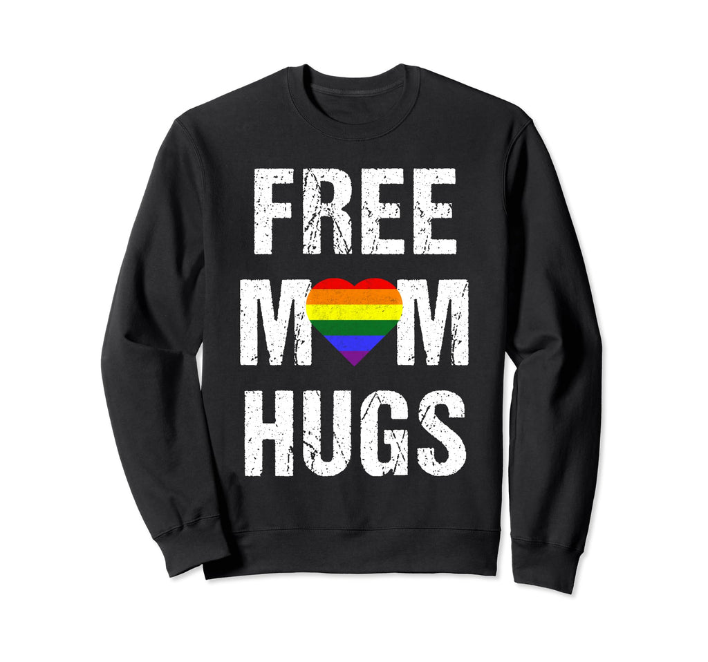 Free Mom Hugs Lgbt Gay Pride Sweatshirt - Minimalist Print Unisex - T-Shirt, Sweatshirt, Hoodie