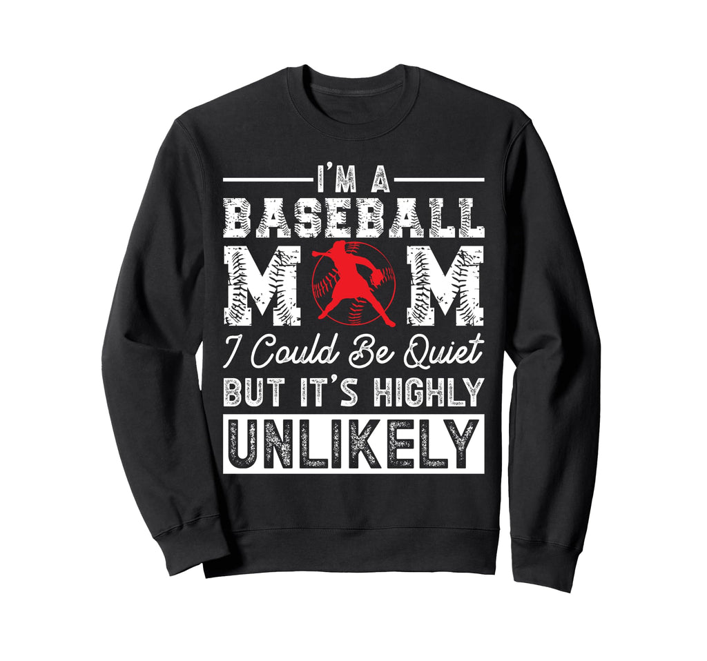 Baseball Mom Sweatshirt - Casual Everyday Wear for Adults - T-Shirt, Sweatshirt, Hoodie