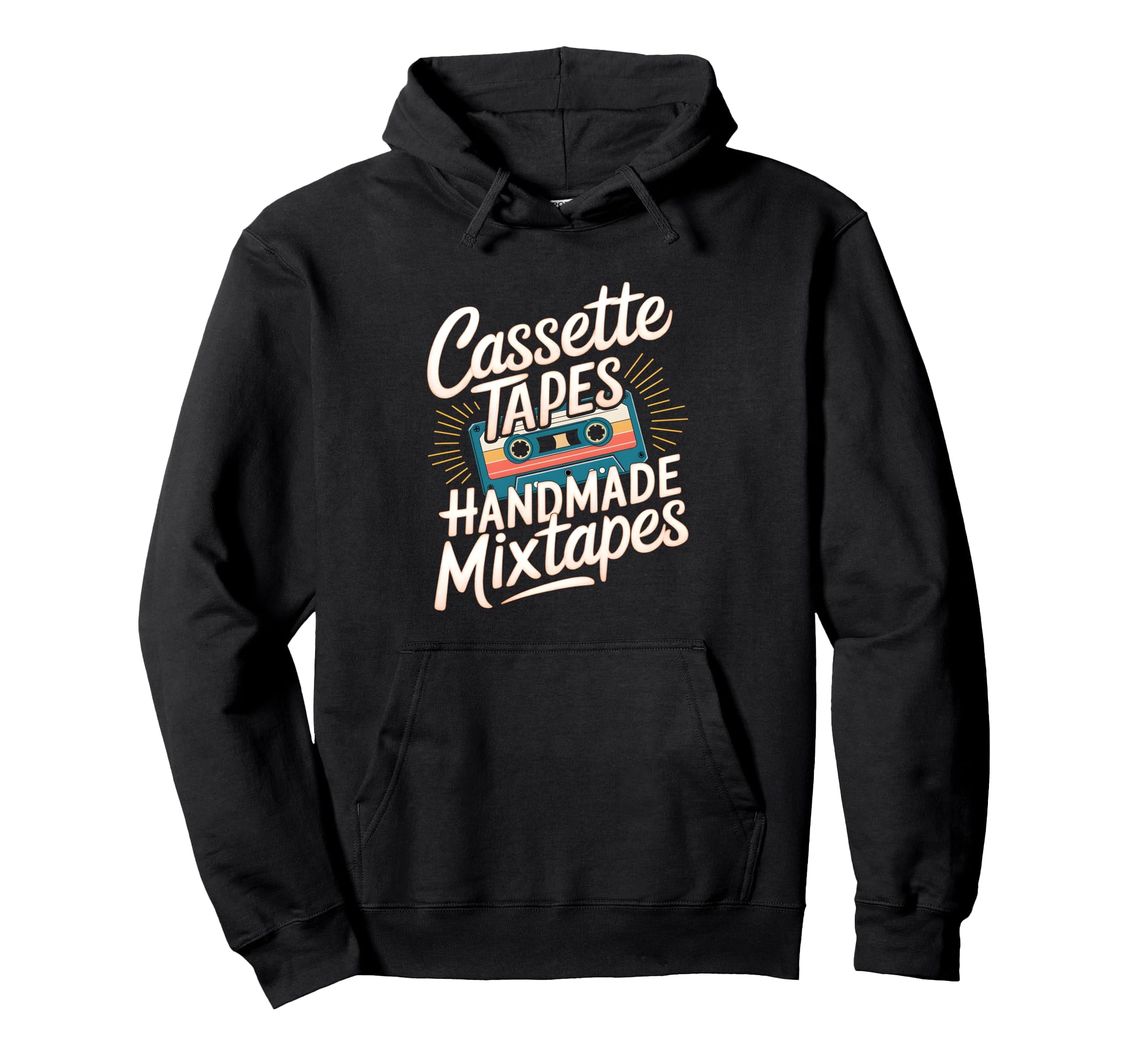 Cassette Tapes Handmade Mixtapes Hoodie - Trendy Graphic for Adults - T-Shirt, Sweatshirt, Hoodie