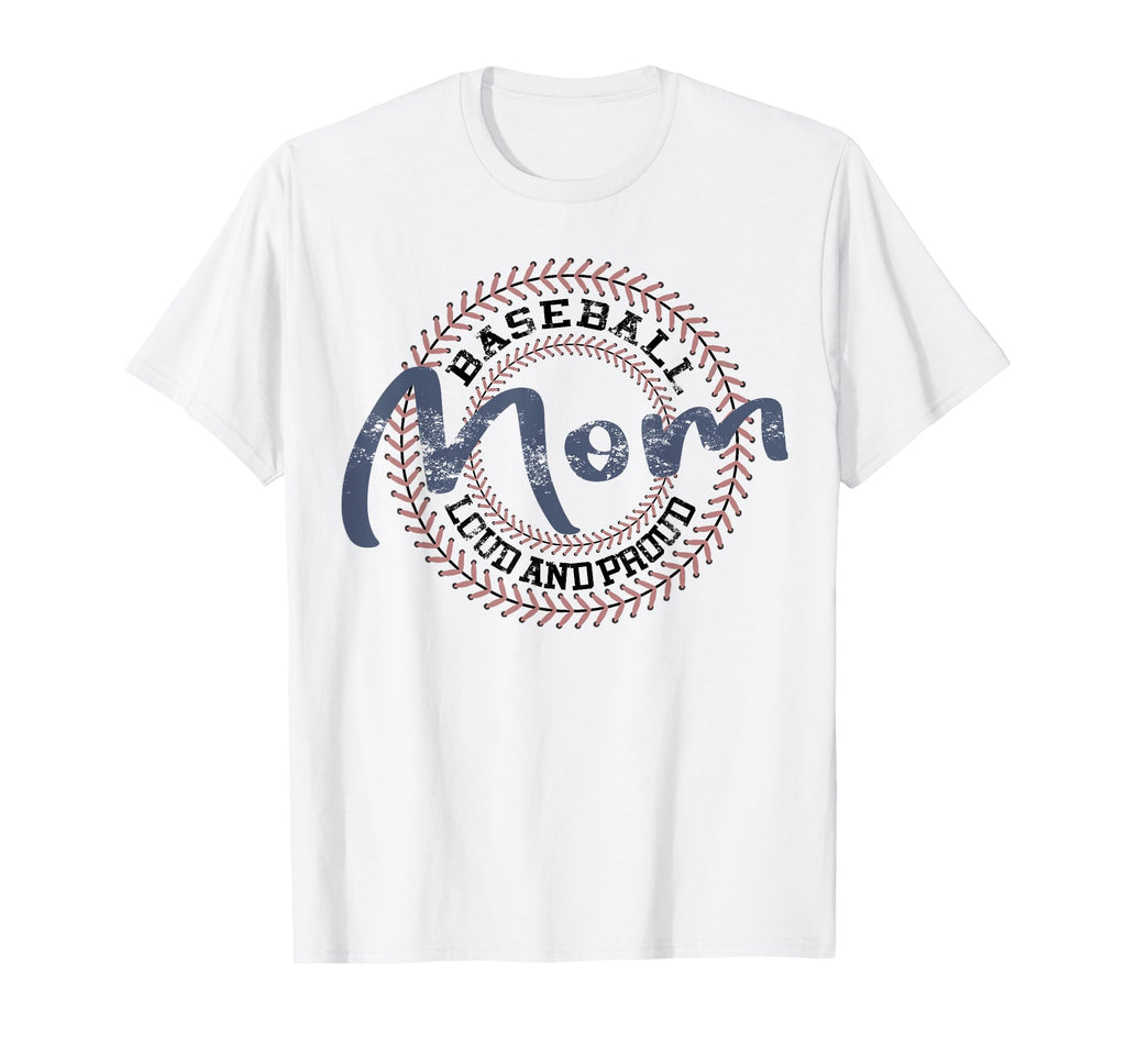 Baseball Mom Baseball Mama Baseball T-Shirt - Casual Everyday Wear Unisex - T-Shirt, Sweatshirt, Hoodie