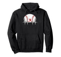 Baseball Ball Heartbeat Player Coach Dad Hoodie - Streetwear Style Unisex - T-Shirt, Sweatshirt, Hoodie