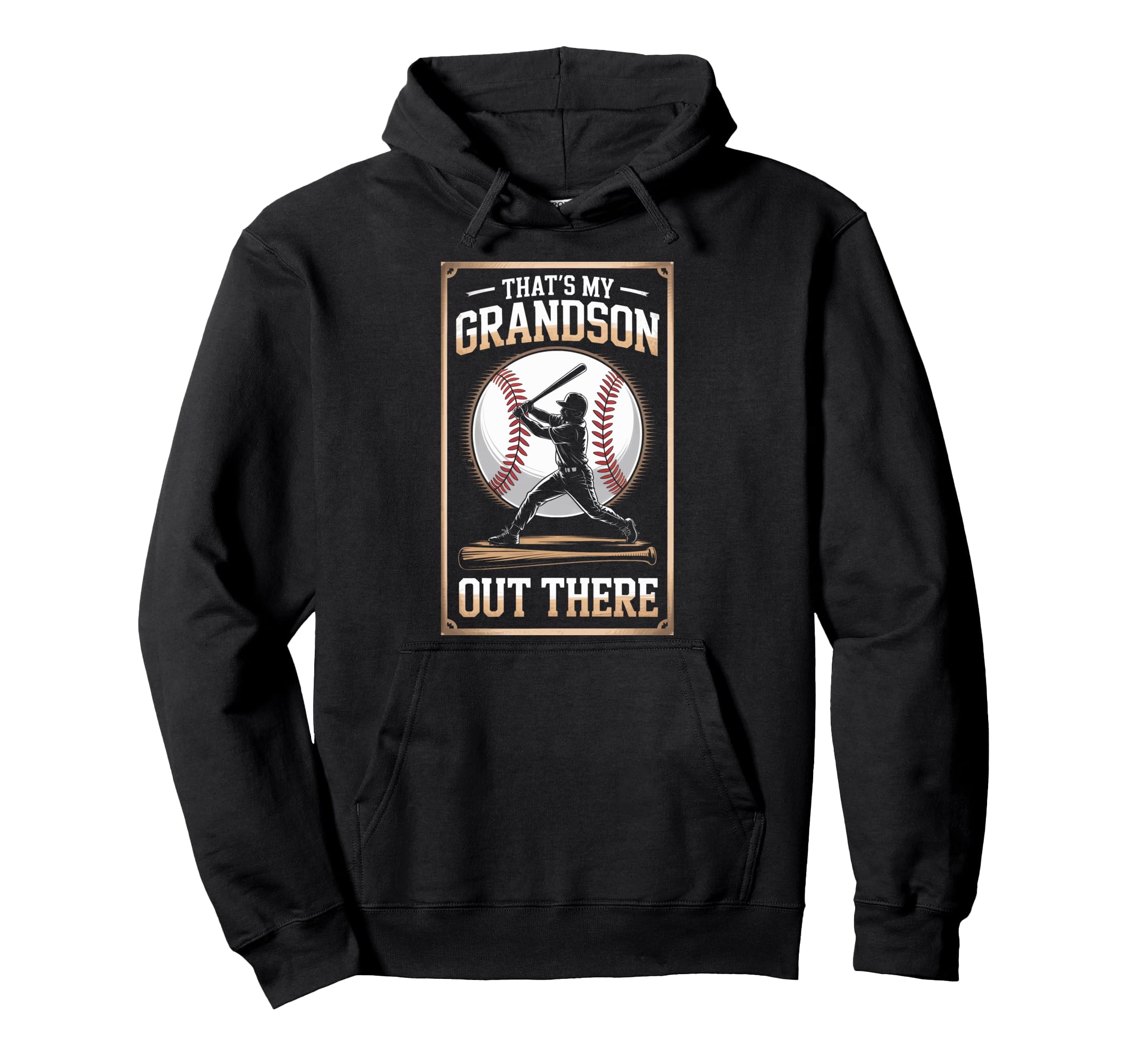 Baseball Player Family Thats My Grandson Hoodie - Custom Art Print Unisex - T-Shirt, Sweatshirt, Hoodie