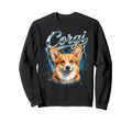 Corgi 90S Dog Lover 80S Corgi Sweatshirt - Streetwear Style for Adults - T-Shirt, Sweatshirt, Hoodie