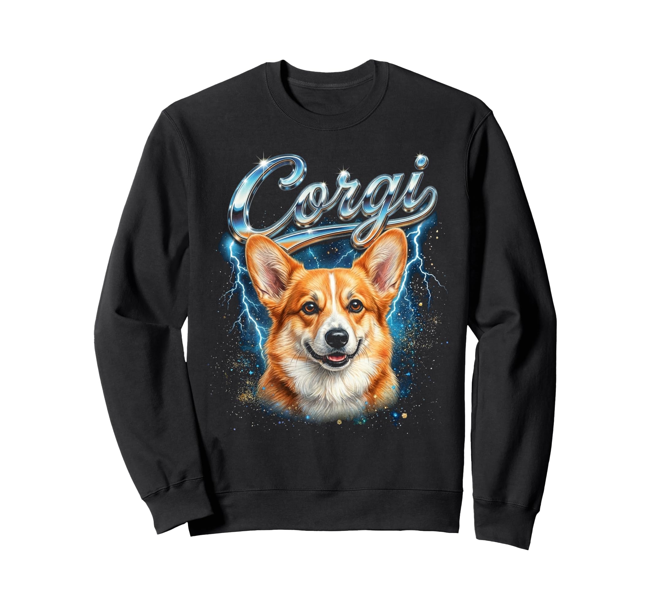 Corgi 90S Dog Lover 80S Corgi Sweatshirt - Streetwear Style for Adults - T-Shirt, Sweatshirt, Hoodie
