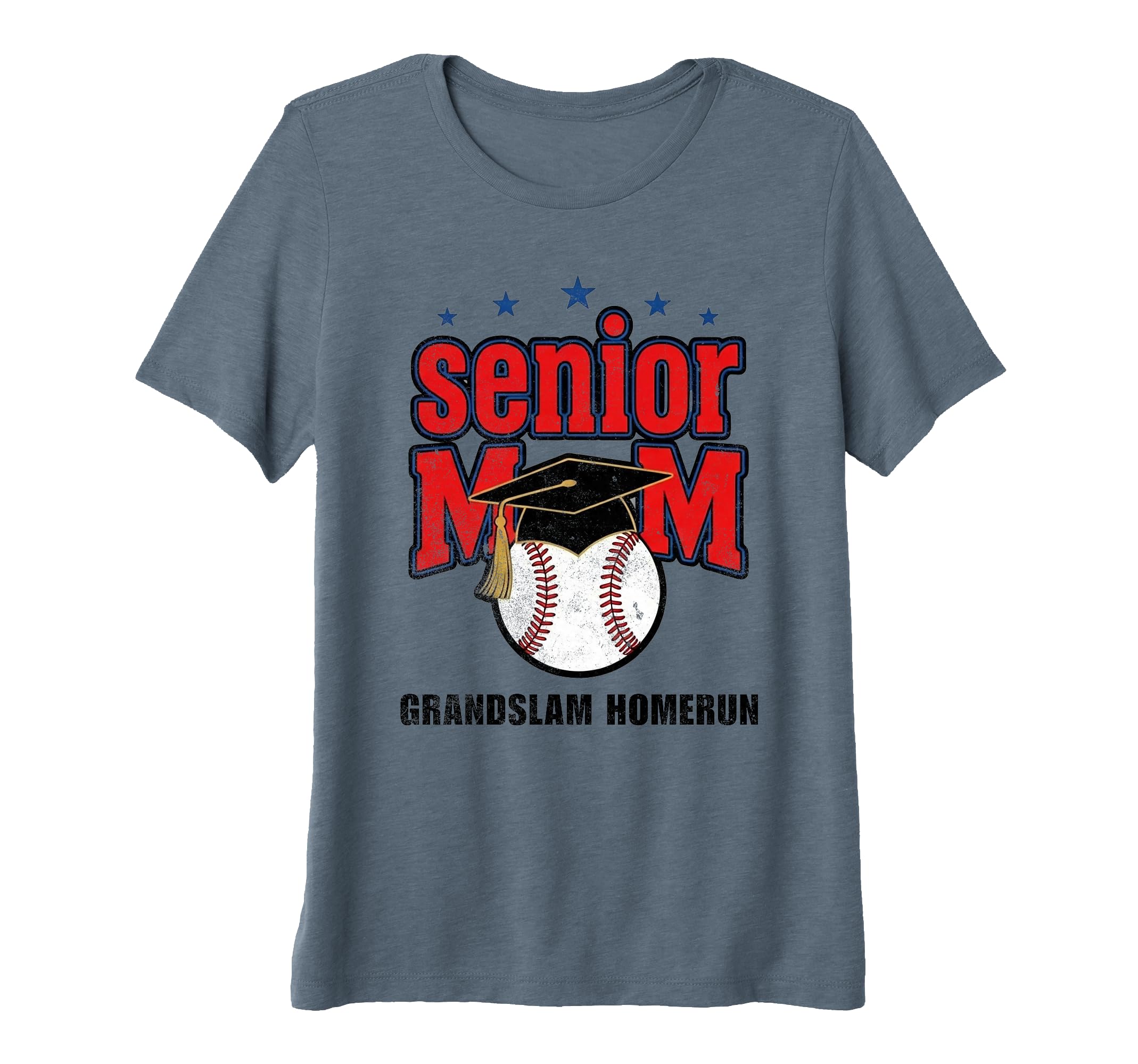 Womens Proud Senior Mom Baseball T-Shirt - Custom Art Print for Adults - T-Shirt, Sweatshirt, Hoodie