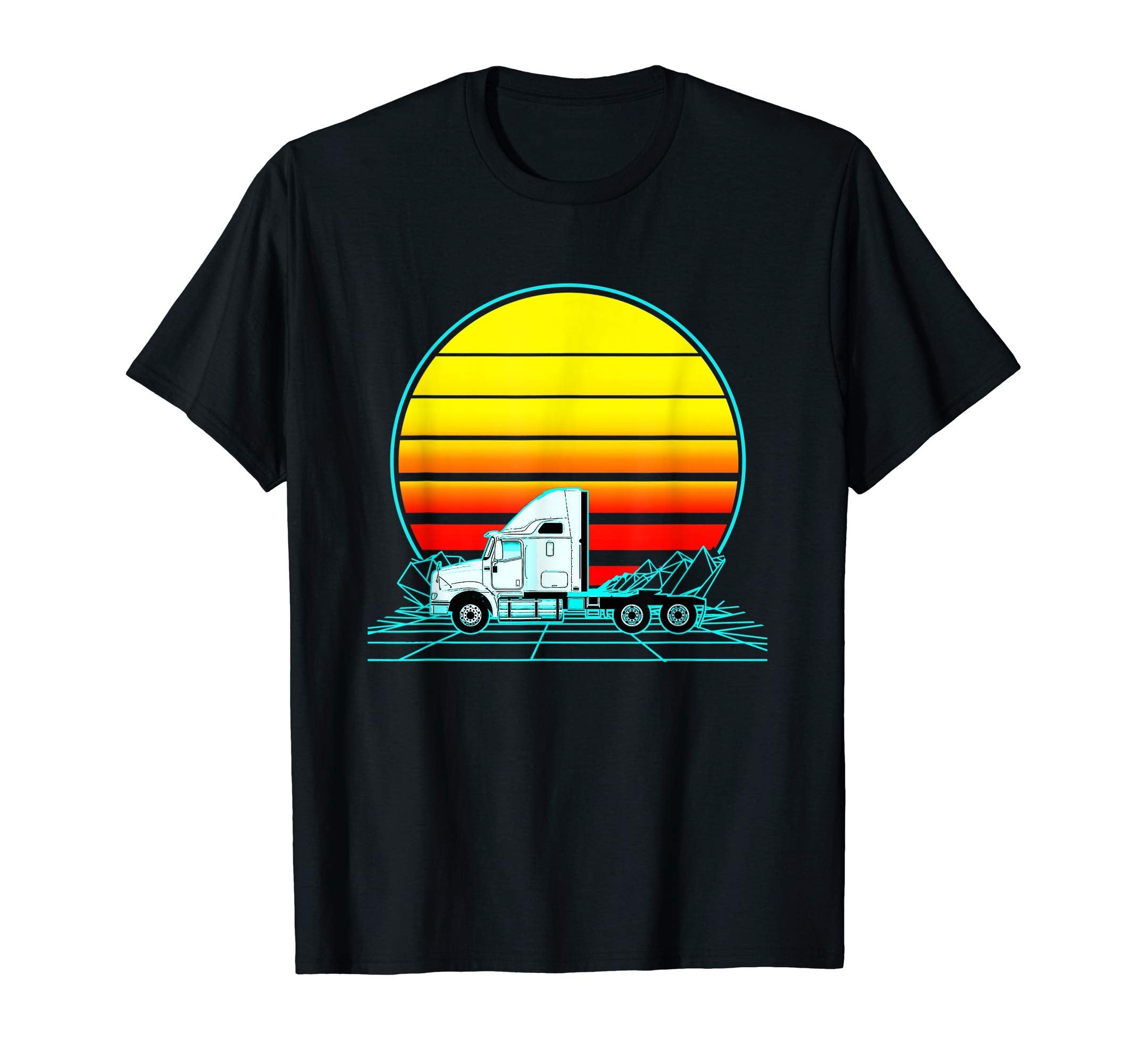 Sunset Trucker T-Shirt - Streetwear Style for Adults - T-Shirt, Sweatshirt, Hoodie