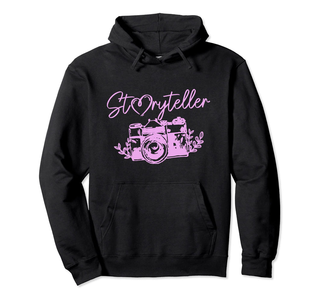 Photographer Storyteller Camera Hoodie - Aesthetic Graphic Men Women - T-Shirt, Sweatshirt, Hoodie