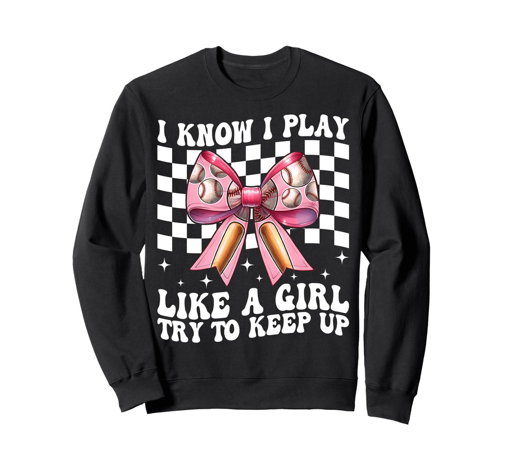Baseball Mom Mama Coquette I Know Sweatshirt - Novelty Apparel for Adults - T-Shirt, Sweatshirt, Hoodie