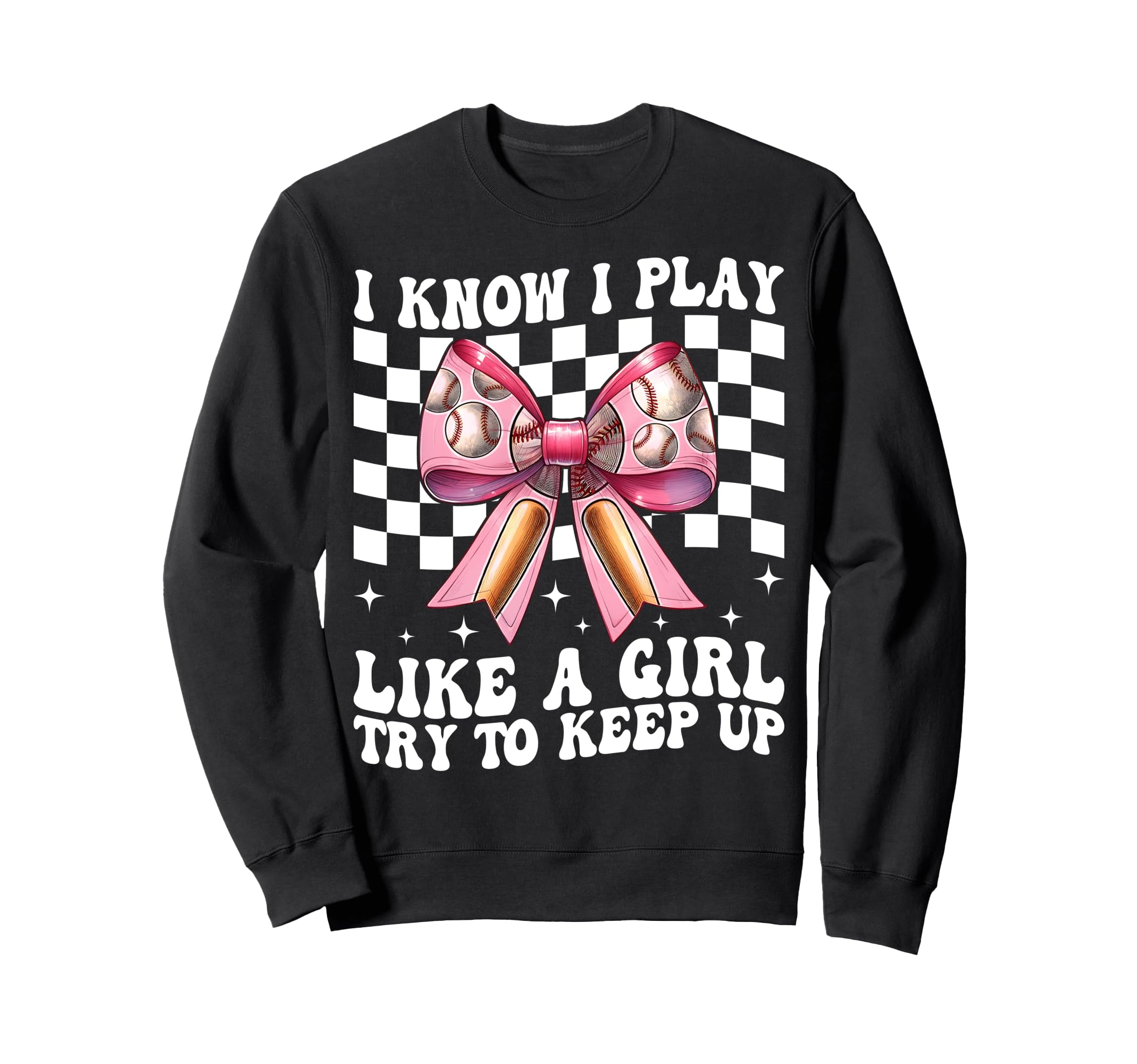 Baseball Mom Mama Coquette I Know Sweatshirt - Novelty Apparel for Adults - T-Shirt, Sweatshirt, Hoodie