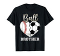 Ball Brother Baseball Soccer Heart T-Shirt - Graphic Print for Adults - T-Shirt, Sweatshirt, Hoodie