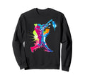 Paint Splash Baseball Player Coach Sweatshirt - Minimalist Print Men Women - T-Shirt, Sweatshirt, Hoodie