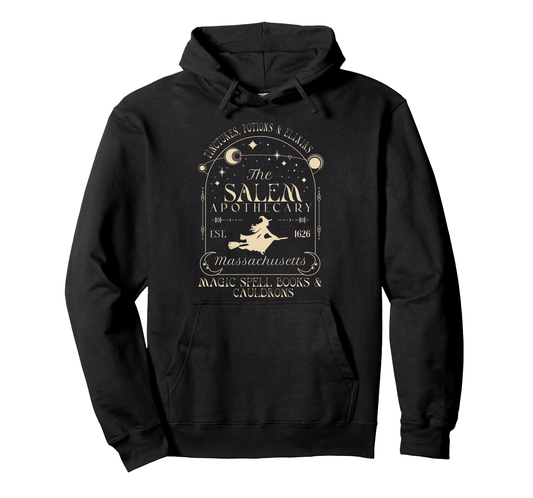Boho Celestial Salem Apothecary Witch Hoodie - Trendy Graphic Men Women - T-Shirt, Sweatshirt, Hoodie