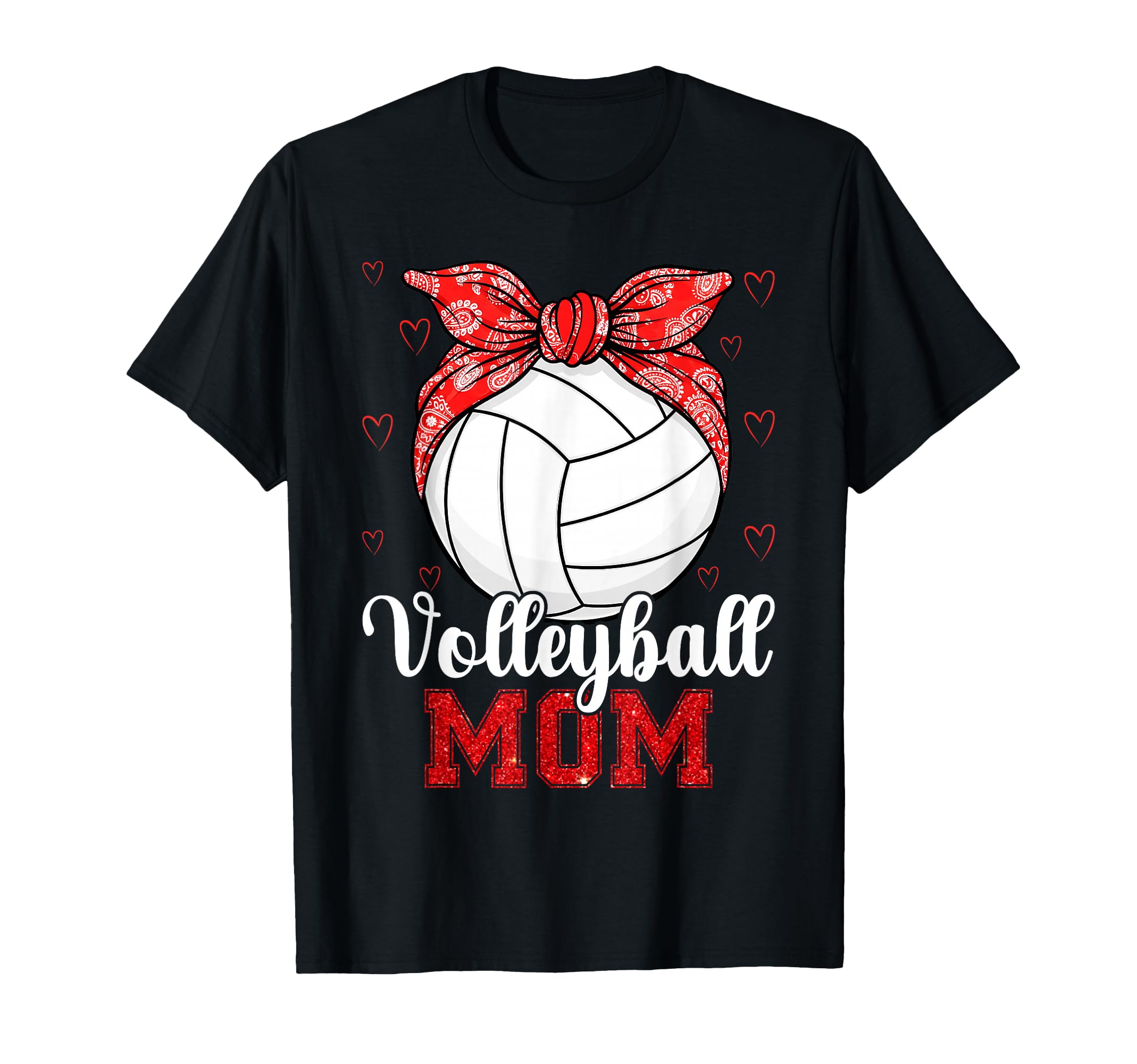 Mom Game Day Mama Volleyball T-Shirt - Custom Art Print for Adults - T-Shirt, Sweatshirt, Hoodie