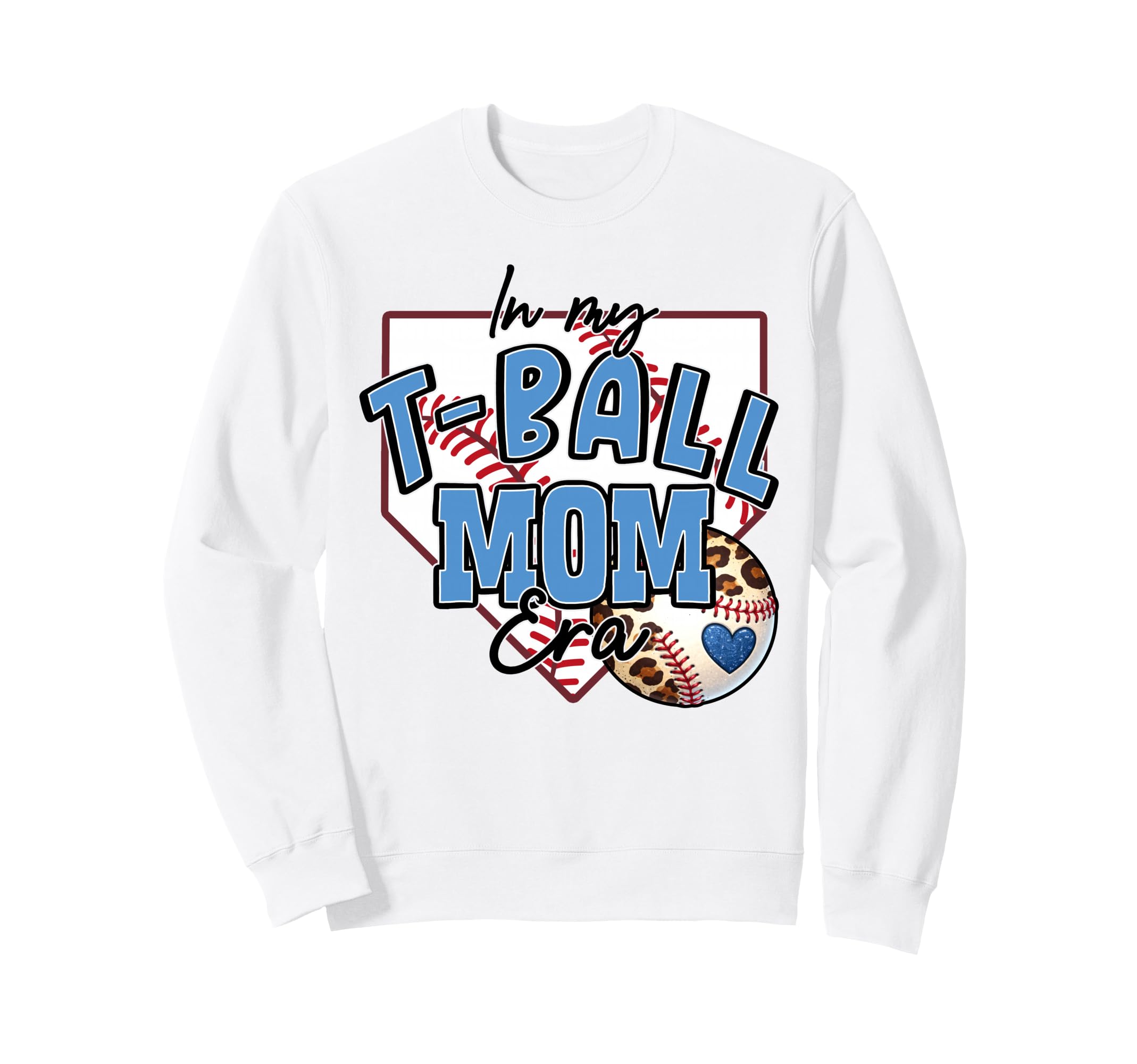 My T Ball Mom Era Ball Mama Sweatshirt - Novelty Apparel for Adults - T-Shirt, Sweatshirt, Hoodie