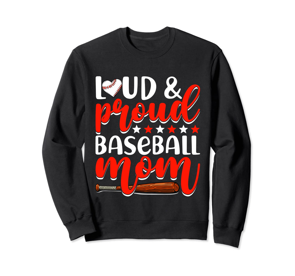 Baseball Mom Funny Sport Mommy Sweatshirt - Aesthetic Graphic Men Women - T-Shirt, Sweatshirt, Hoodie