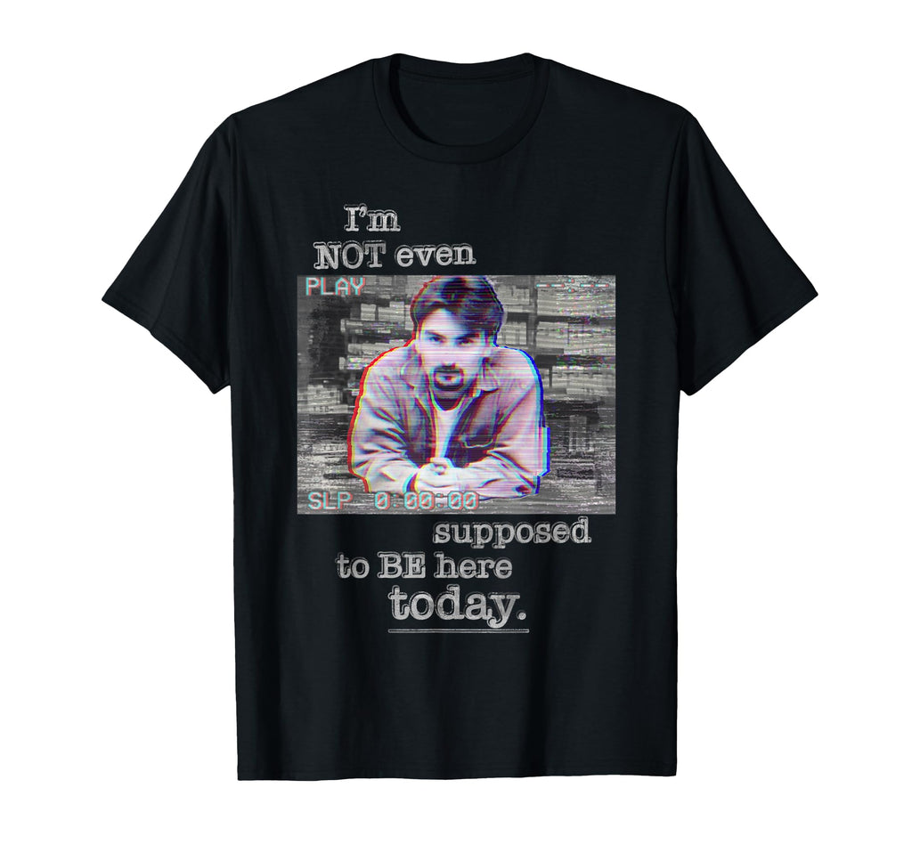 Clerks Vhs Dante Hicks Be Here Today T-Shirt - Minimalist Print for Adults - T-Shirt, Sweatshirt, Hoodie
