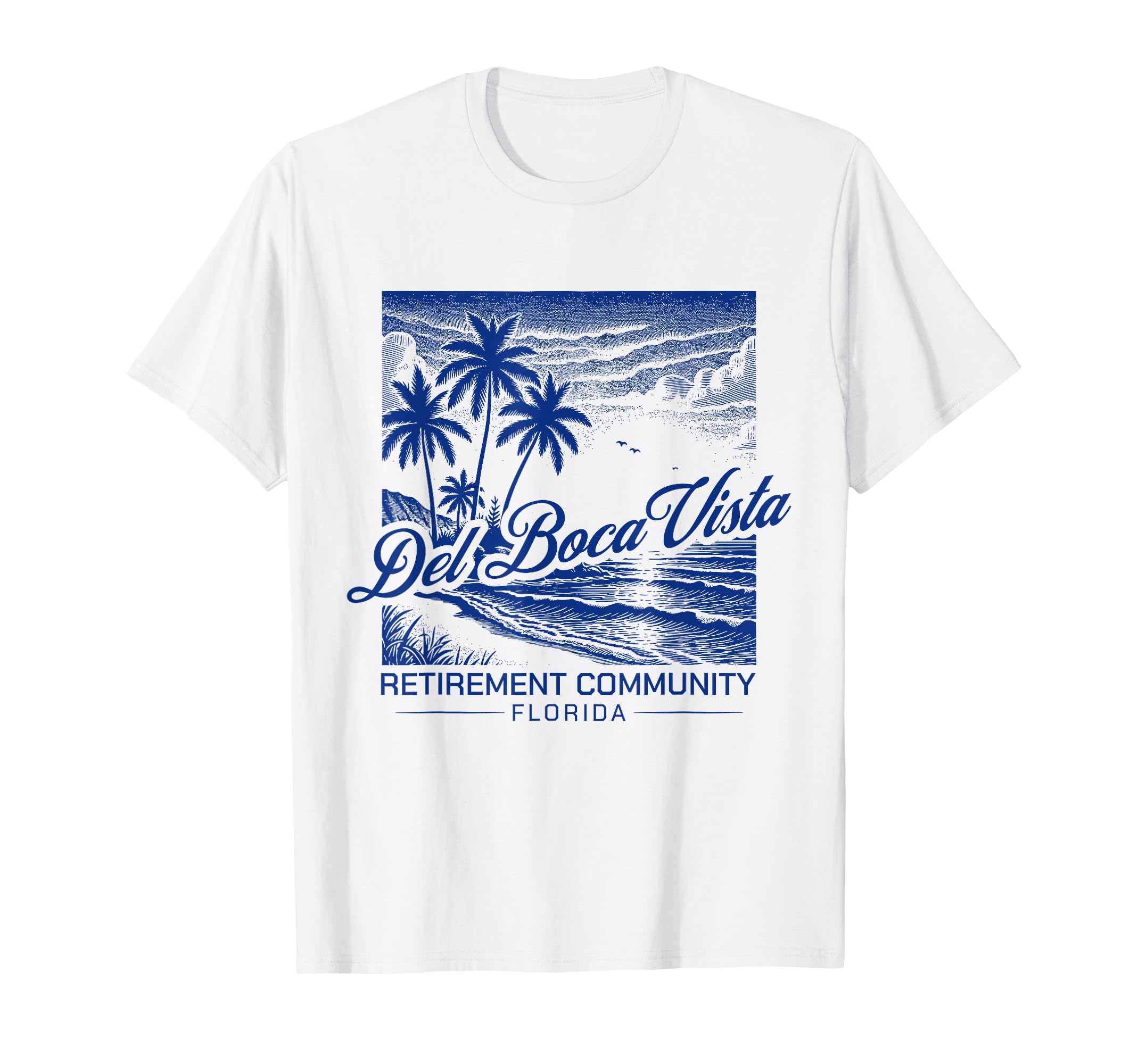Del Boca Vista Sunset Florida T-Shirt - Minimalist Print Men Women - T-Shirt, Sweatshirt, Hoodie