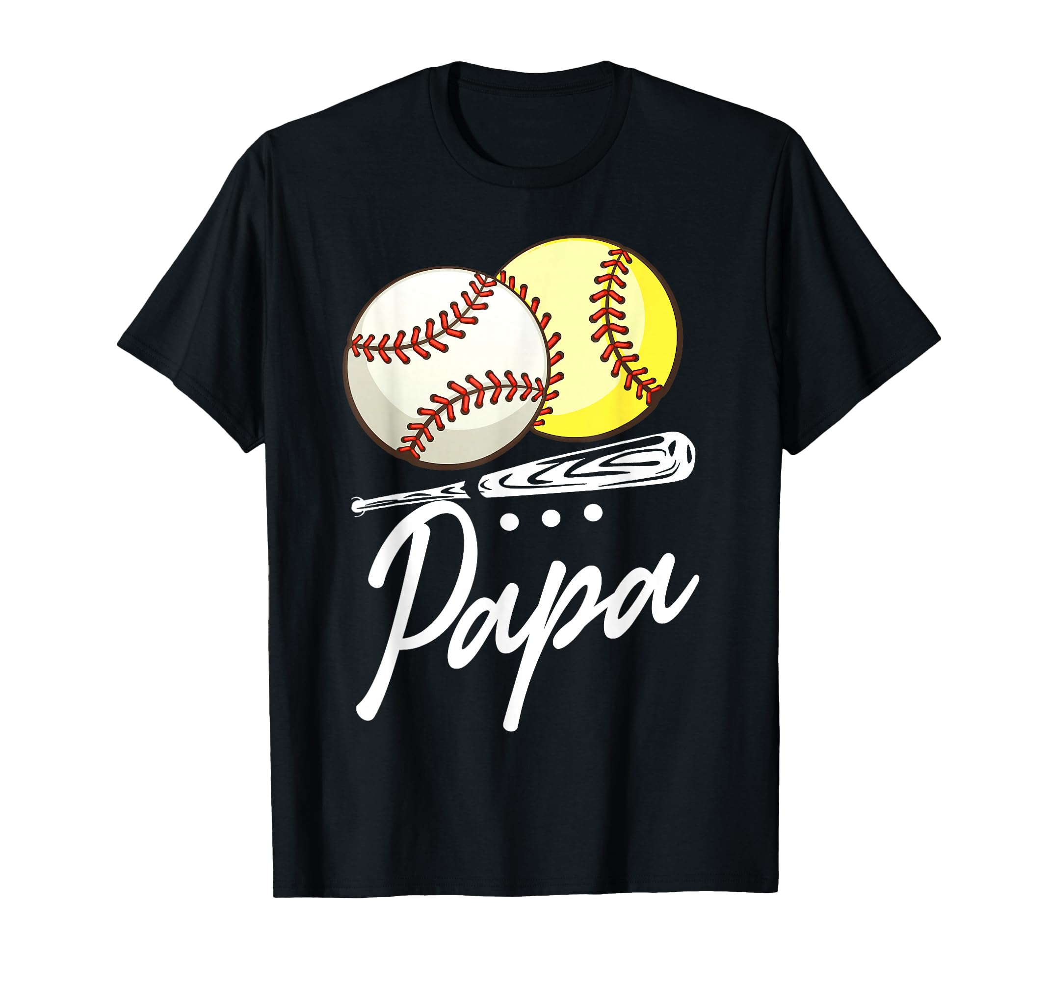 Ball Papa Baseball Softball T-Shirt - Custom Art Print Unisex - T-Shirt, Sweatshirt, Hoodie