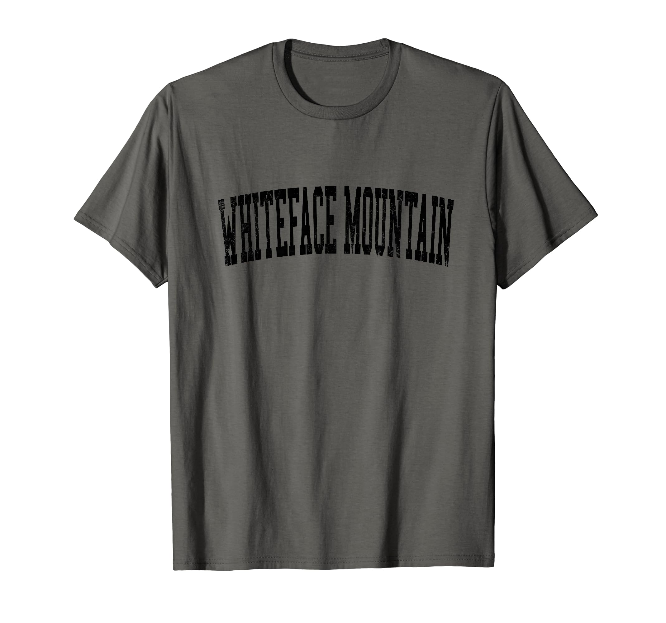 Whiteface Mountain Distressed Black T-Shirt - Streetwear Style Unisex - T-Shirt, Sweatshirt, Hoodie