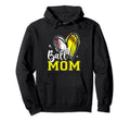 Ball Mom Heart Baseball Softball Mama Hoodie - Novelty Apparel Men Women - T-Shirt, Sweatshirt, Hoodie