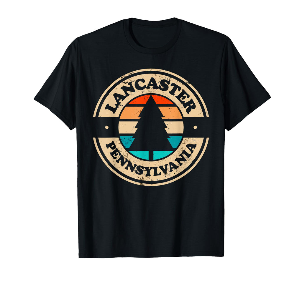 Lancaster Pennsylvania Pa 70S 80S T-Shirt - Custom Art Print Unisex - T-Shirt, Sweatshirt, Hoodie