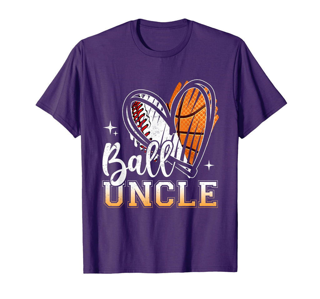 Ball Uncle Baseball Basketball Uncle T-Shirt - Novelty Apparel Unisex - T-Shirt, Sweatshirt, Hoodie