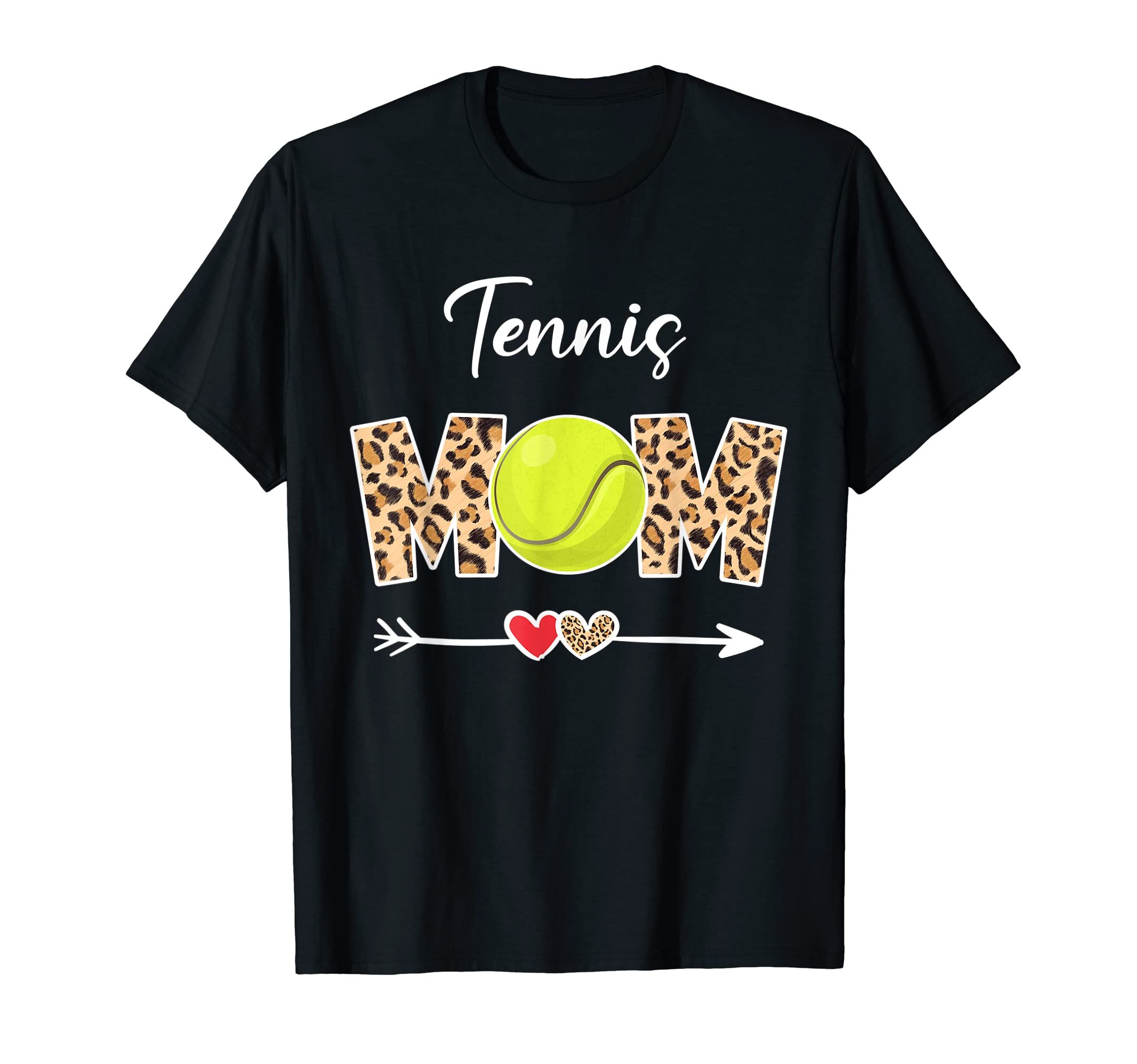 Tennis Mom Leopard Funny Ball Mom T-Shirt - Custom Art Print Men Women - T-Shirt, Sweatshirt, Hoodie