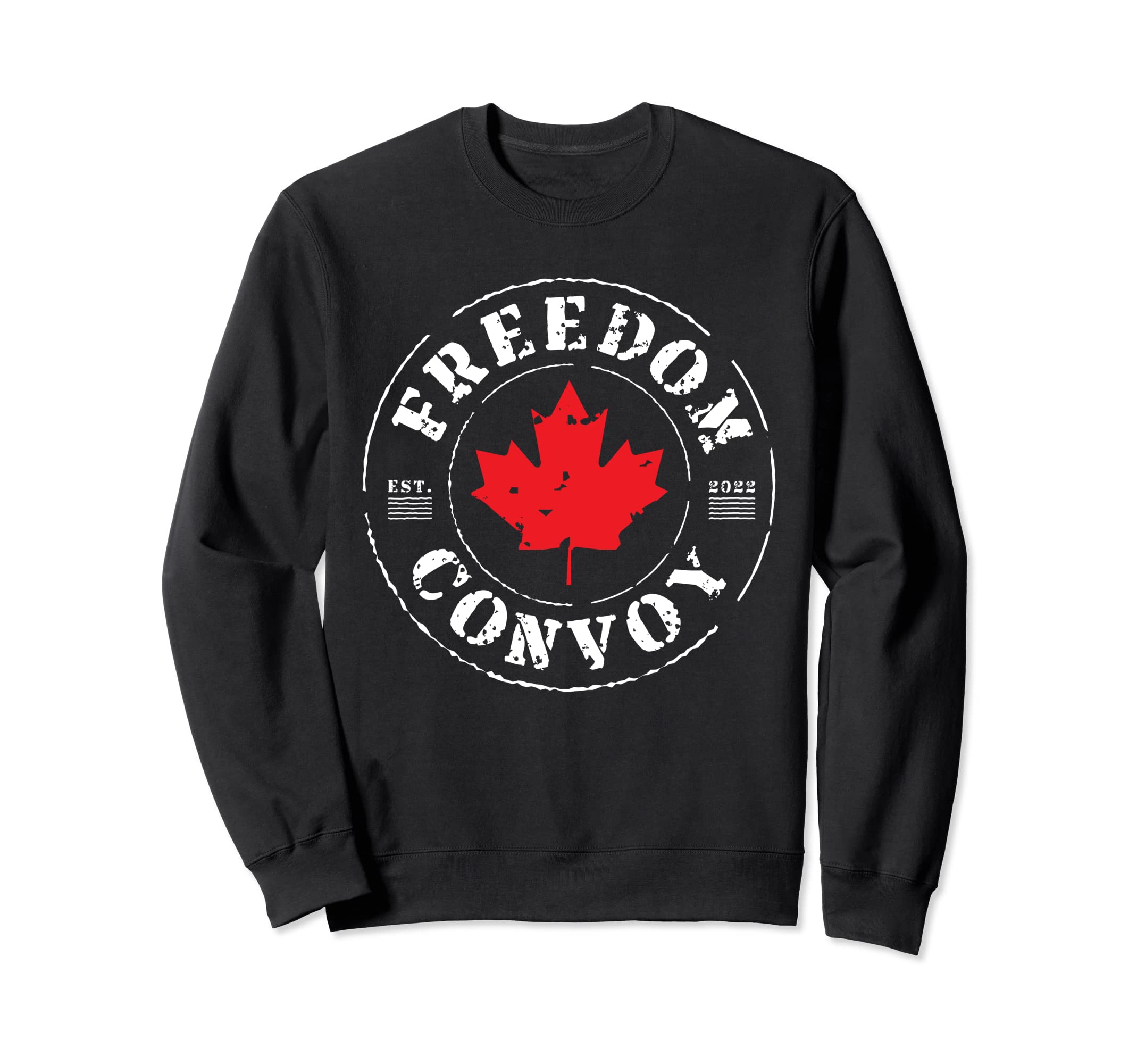 Freedom Convoy 2022 Canadian Sweatshirt - Fun Novelty Design for Adults - T-Shirt, Sweatshirt, Hoodie