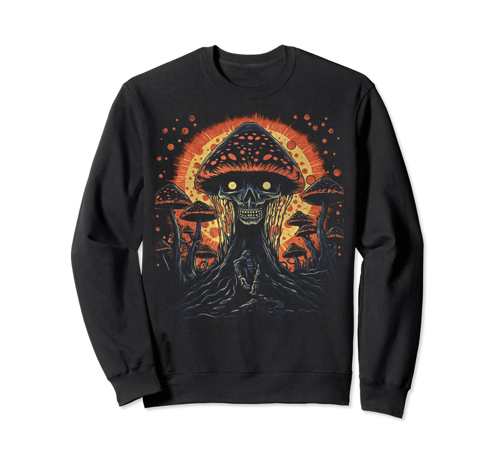 90S Grunge Mushroom Art Aesthetic Sweatshirt - Novelty Apparel for Adults - T-Shirt, Sweatshirt, Hoodie