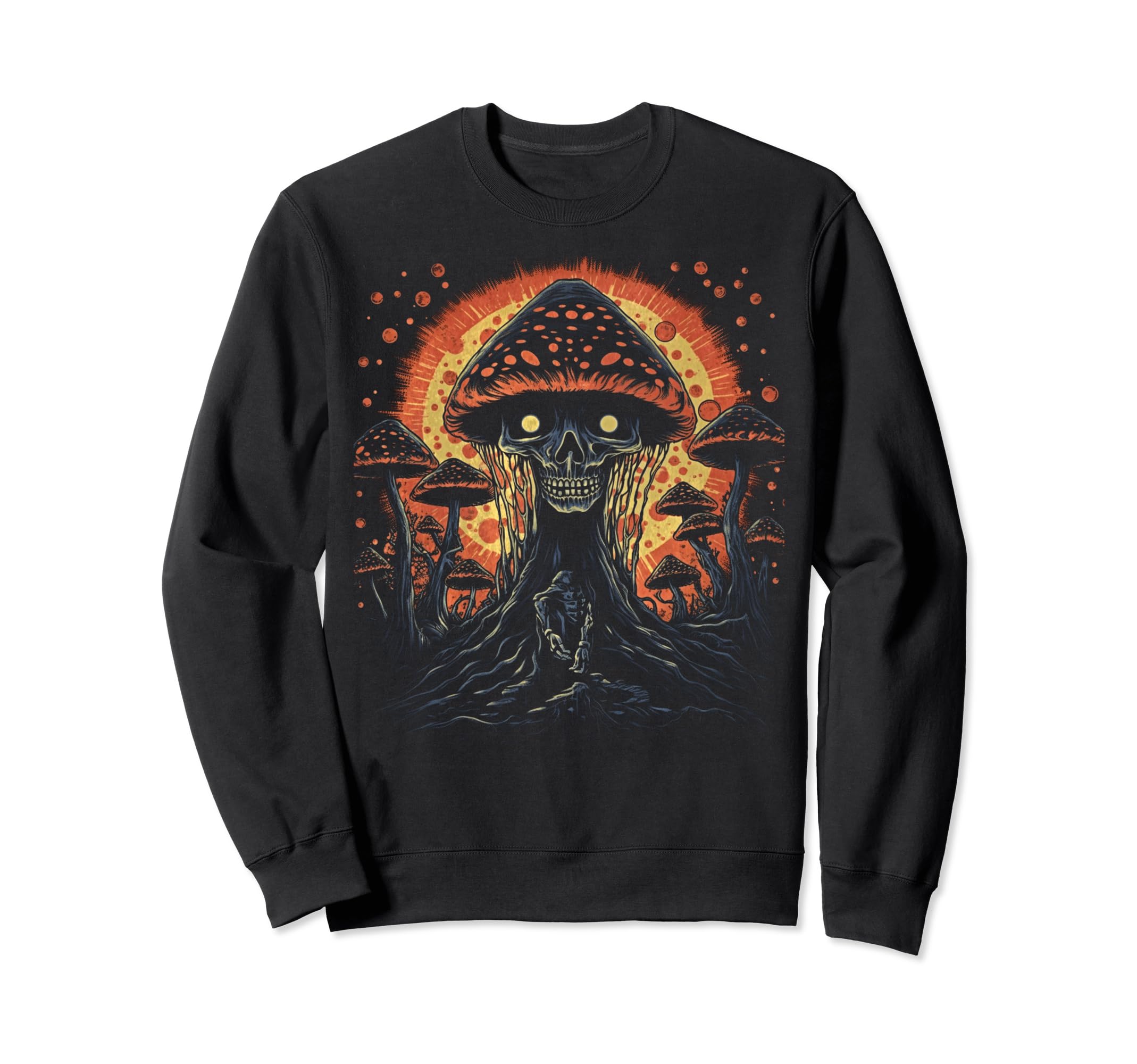 90S Grunge Mushroom Art Aesthetic Sweatshirt - Novelty Apparel for Adults - T-Shirt, Sweatshirt, Hoodie