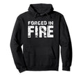 Blacksmith Forged Fire Distressed Hoodie - Fun Novelty Design Men Women - T-Shirt, Sweatshirt, Hoodie