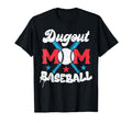Baseball Dugout Mom Mother Baseball T-Shirt - Aesthetic Graphic for Adults - T-Shirt, Sweatshirt, Hoodie