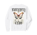 Y2K Back Streetwear Butterfly Sweatshirt - Minimalist Print for Adults - T-Shirt, Sweatshirt, Hoodie