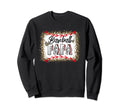 Funny Baseball Papa Leopard Sweatshirt - Casual Everyday Wear for Adults - T-Shirt, Sweatshirt, Hoodie