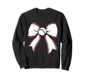 Baseball Coquette Bow Baseball Mom Sweatshirt - Graphic Print Men Women - T-Shirt, Sweatshirt, Hoodie