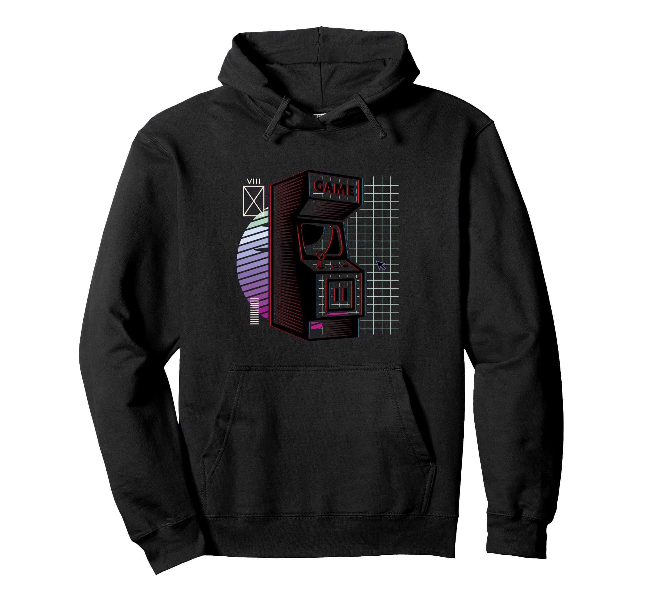 Synthwave Video Arcade Aesthetic Hoodie - Trendy Graphic for Adults - T-Shirt, Sweatshirt, Hoodie