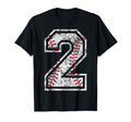 Baseball Jersey Number 2 Distressed T-Shirt - Aesthetic Graphic Men Women - T-Shirt, Sweatshirt, Hoodie