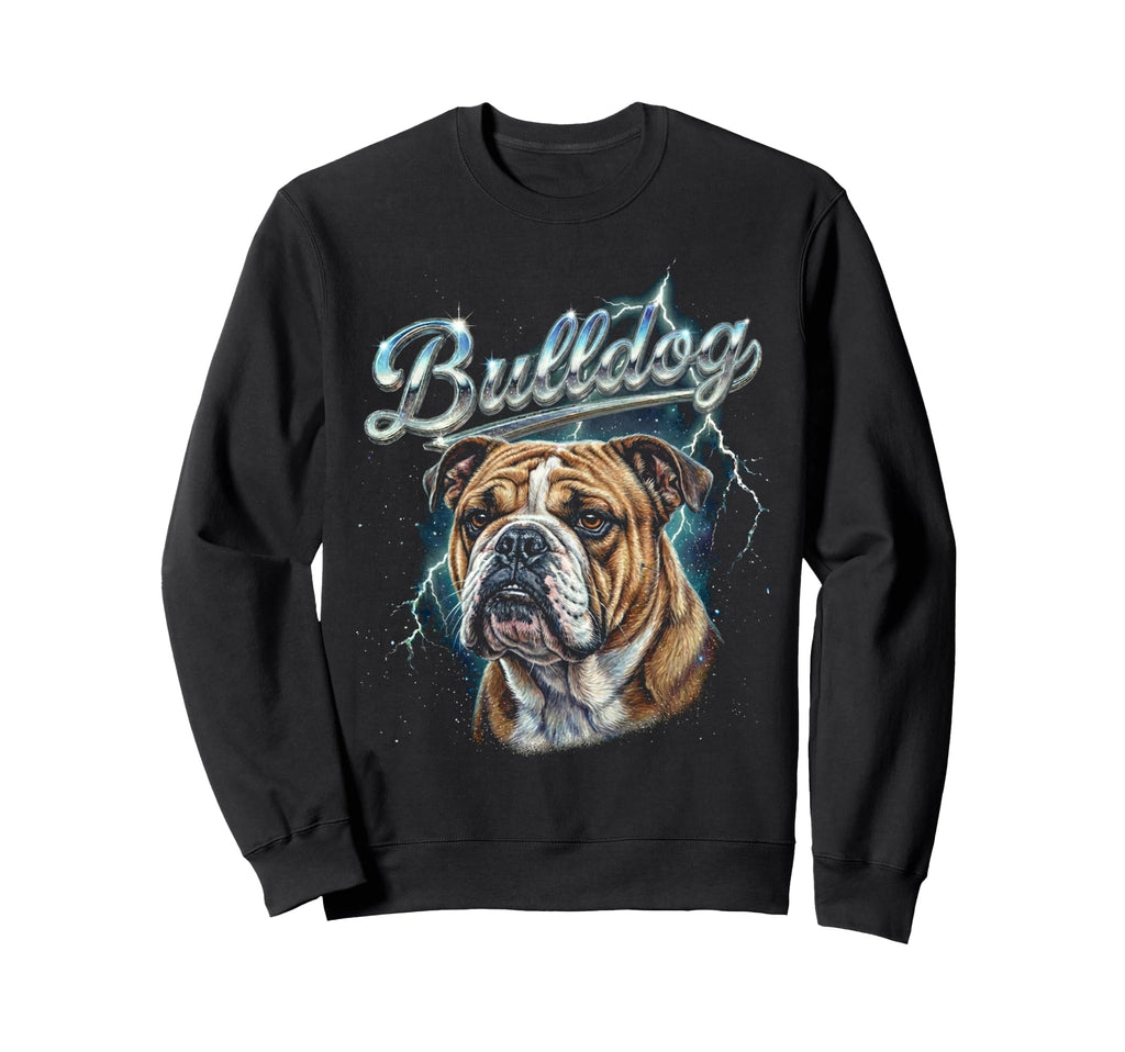 Bulldog 90S Dog Lover 80S Bulldog Sweatshirt - Aesthetic Graphic Unisex - T-Shirt, Sweatshirt, Hoodie