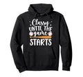 Classy Until Game Day Baseball Game Hoodie - Minimalist Print for Adults - T-Shirt, Sweatshirt, Hoodie