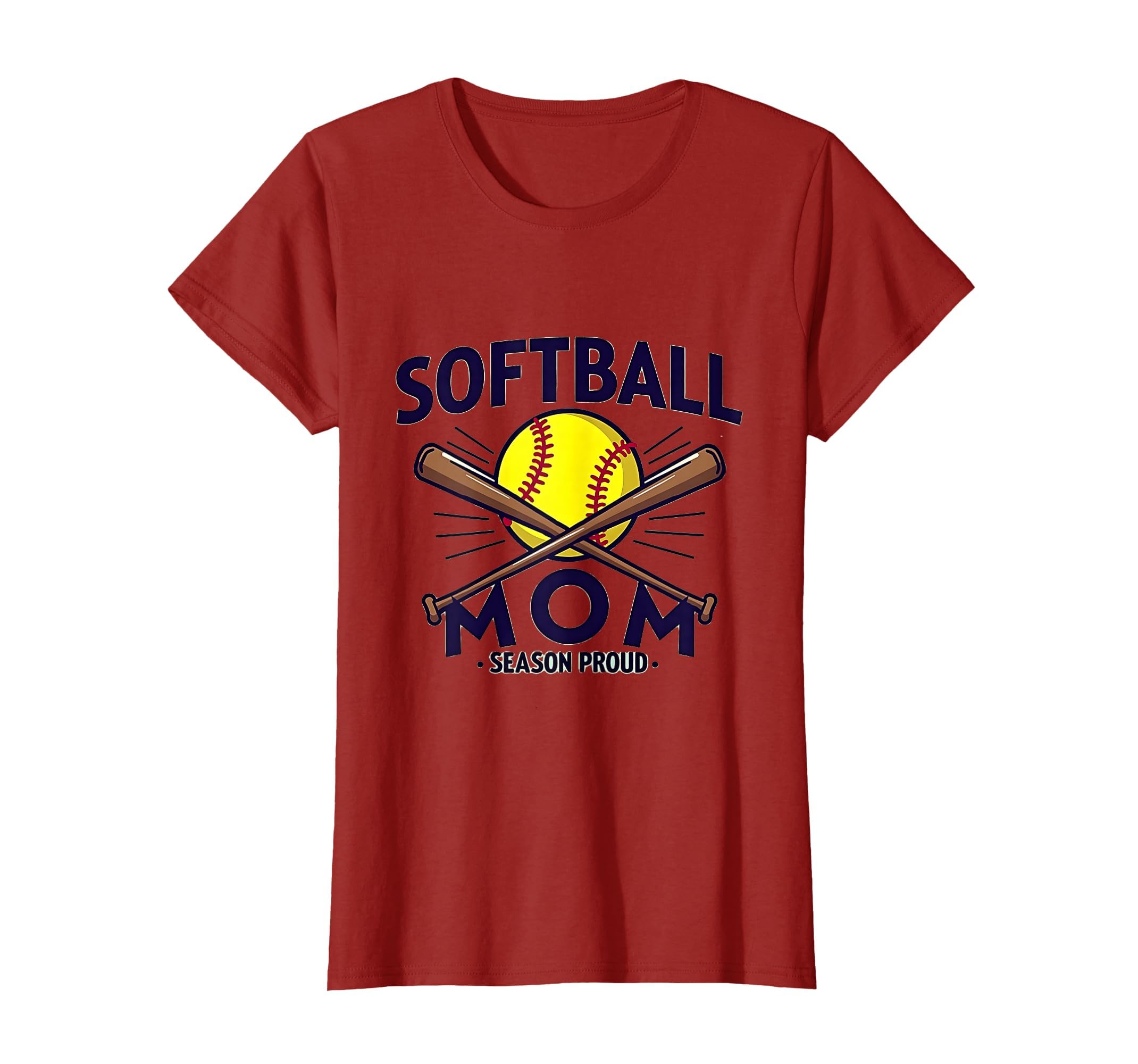 Softball Mom Season Proud Baseball T-Shirt - Fun Novelty Design Unisex - T-Shirt, Sweatshirt, Hoodie