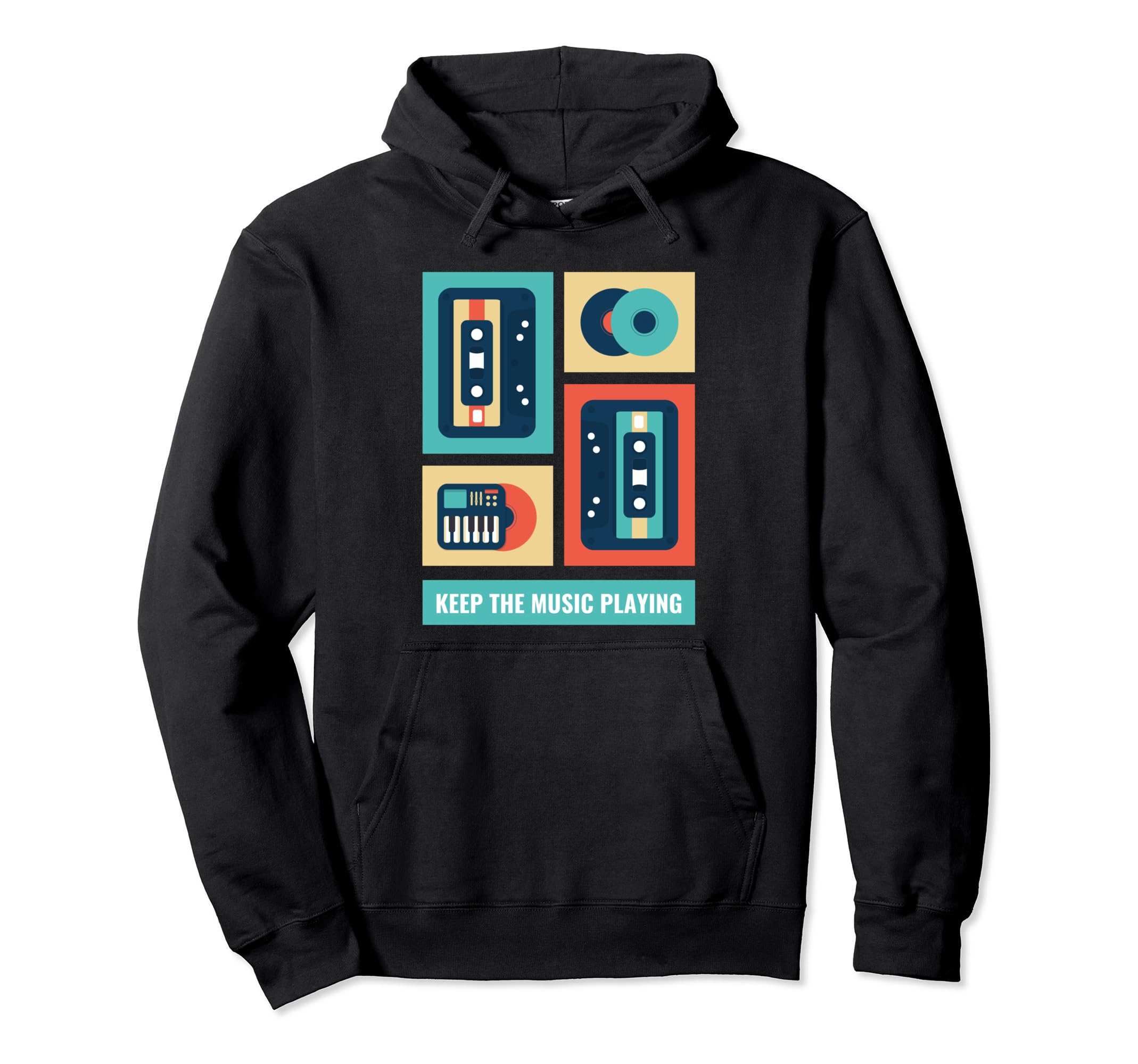 Music 80S Hip Hop Cassette Tape Gift Hoodie - Graphic Print Unisex - T-Shirt, Sweatshirt, Hoodie