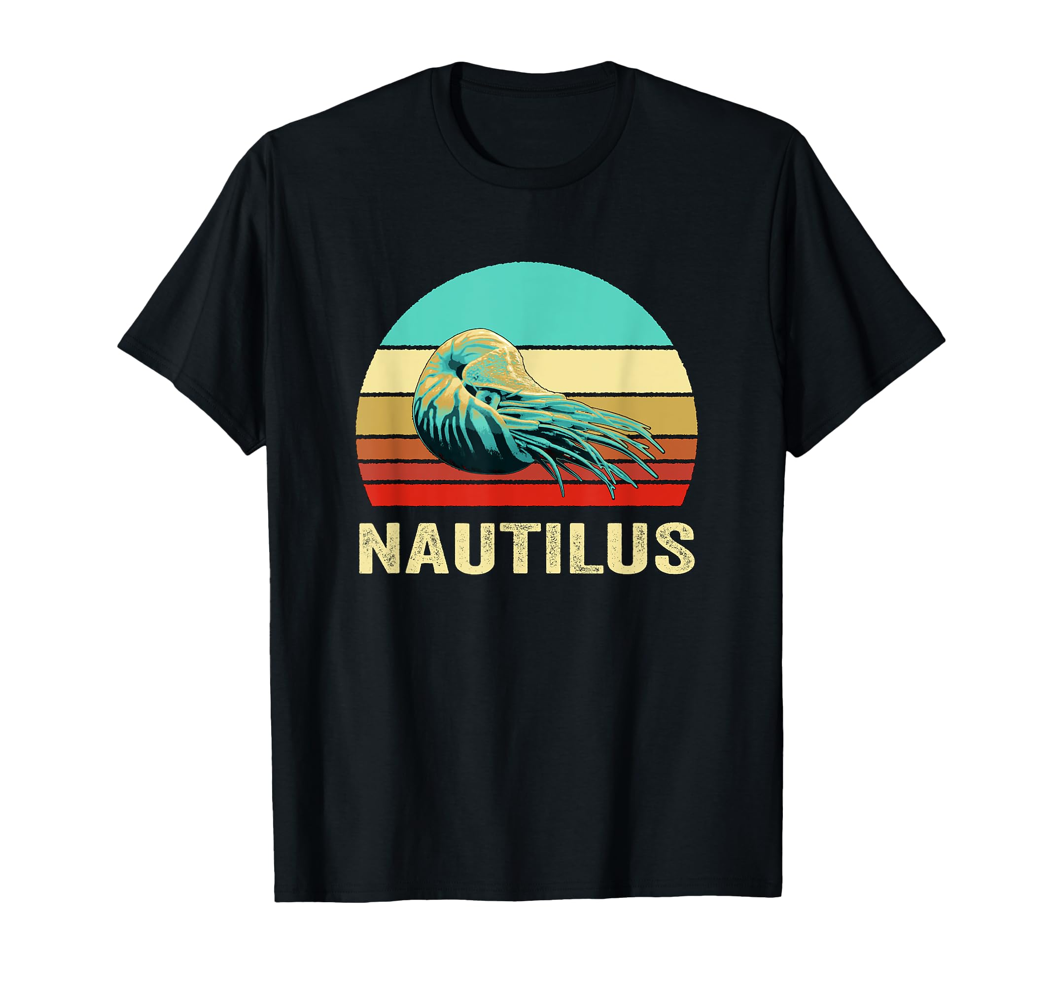 Sunset Nautilus T-Shirt - Aesthetic Graphic for Adults - T-Shirt, Sweatshirt, Hoodie