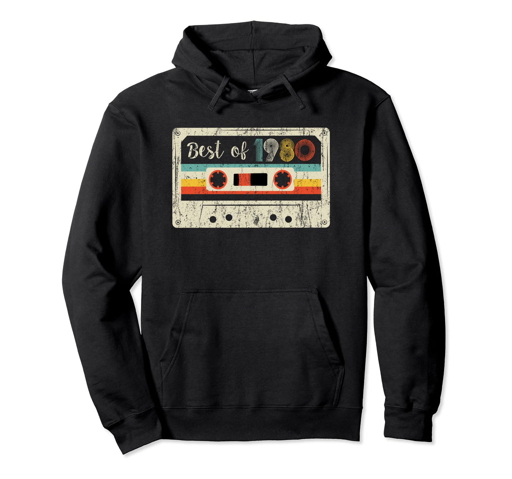 Best 1980 1980 Cassette Tape Birthday Hoodie - Unique Graphic Men Women - T-Shirt, Sweatshirt, Hoodie