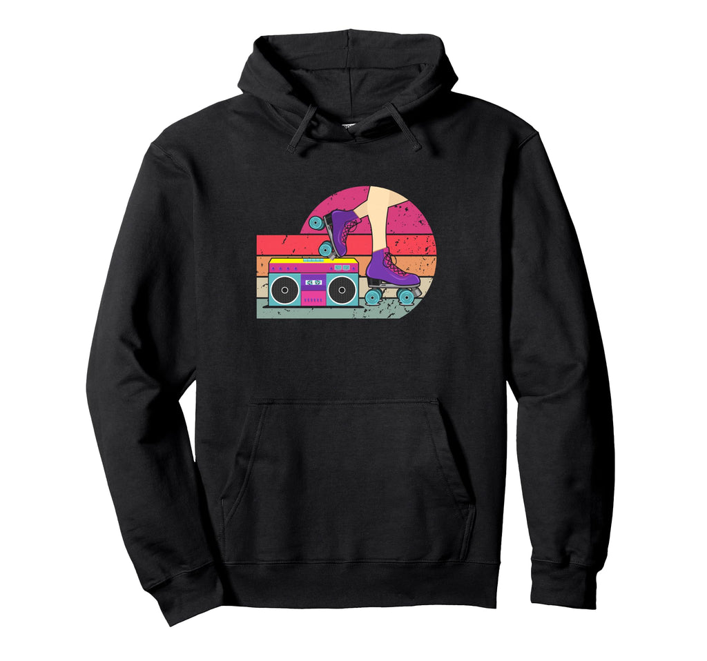70S Roller Skate Radio Skating Hoodie - Minimalist Print Unisex - T-Shirt, Sweatshirt, Hoodie