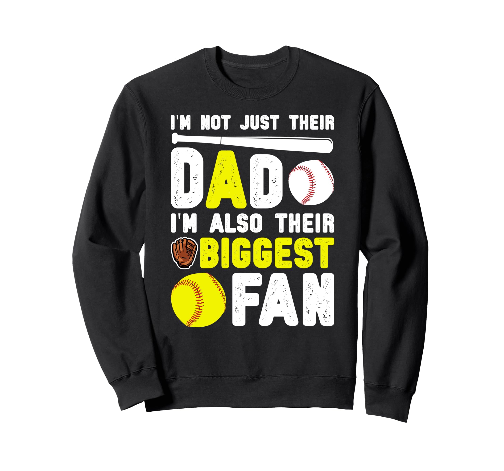Their Biggest Fan Baseball Sweatshirt - Custom Art Print for Adults - T-Shirt, Sweatshirt, Hoodie